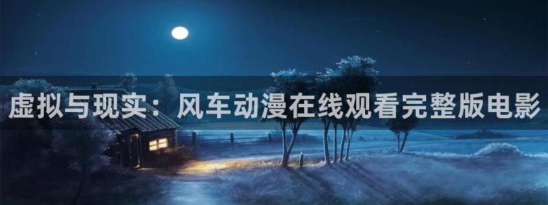 新新漫画官网网址：虚拟与现实：风车动漫在线观看完整版电影